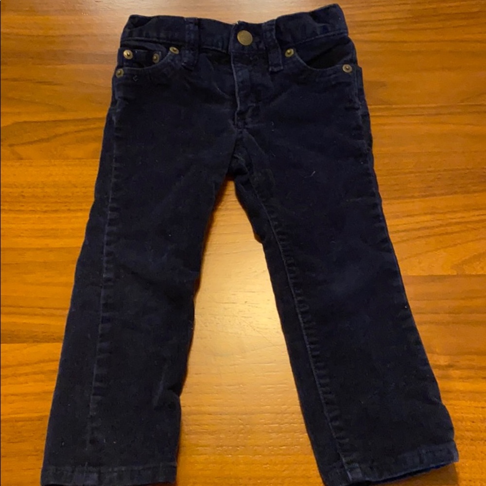 Navy blue toddler cords